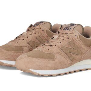 New Balance 574 Flat Taupe Mushroom Brown Fashion Sneaker WL574H12, Sz 6.5M
